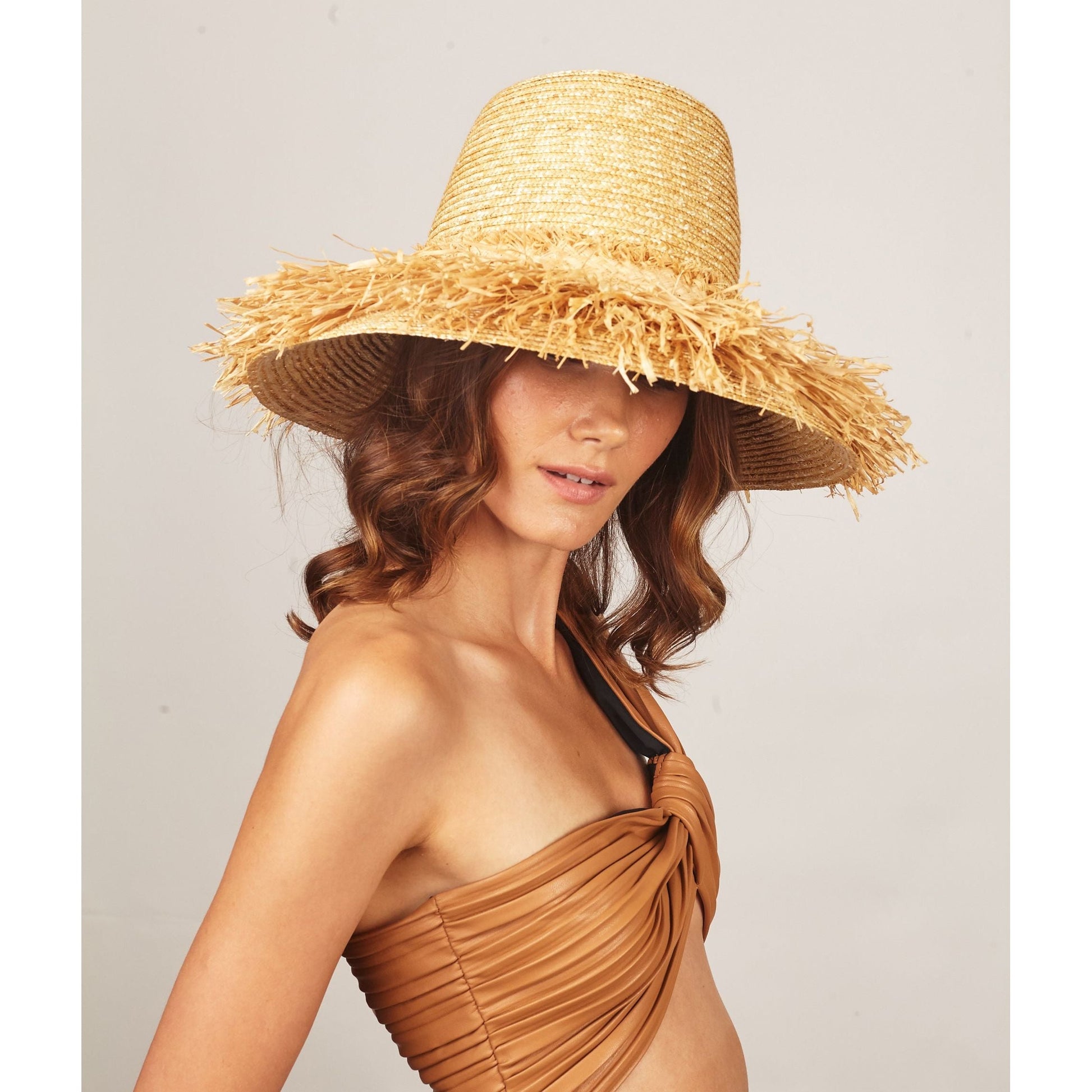 Lola Hats Straw Hat One Size Hula Skirt, Natural