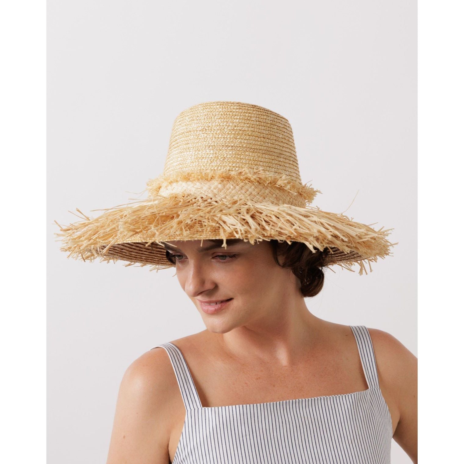 Lola Hats Straw Hat One Size Hula Skirt, Natural