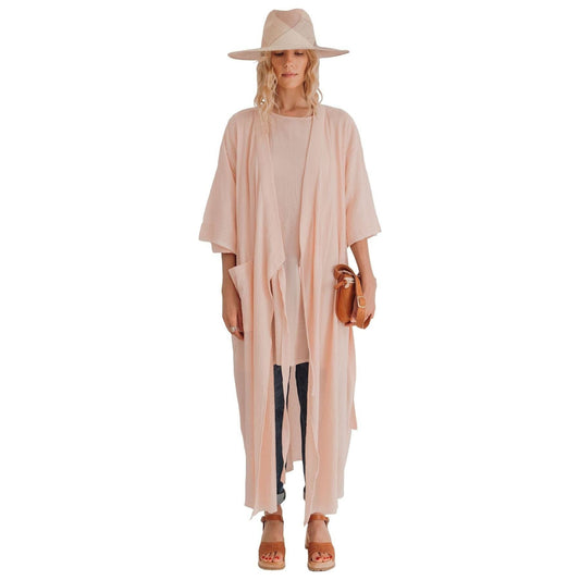 Loomist Dresses Sile Kimono Dress, Blush