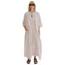Loomist Dresses Sile Kimono Dress, Off White