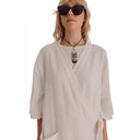 Loomist Dresses Sile Kimono Dress, Off White