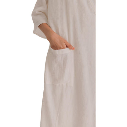 Loomist Dresses Sile Kimono Dress, Off White