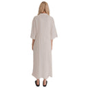 Loomist Dresses Sile Kimono Dress, Off White