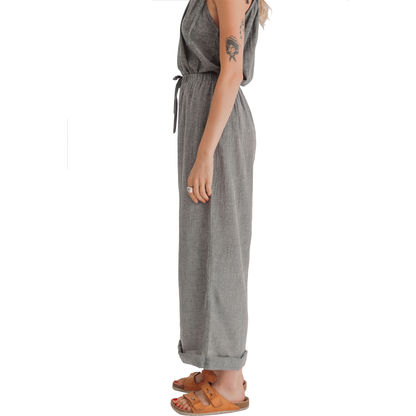 Loomist W Pants One Size Sile Loose Pants, Charcoal