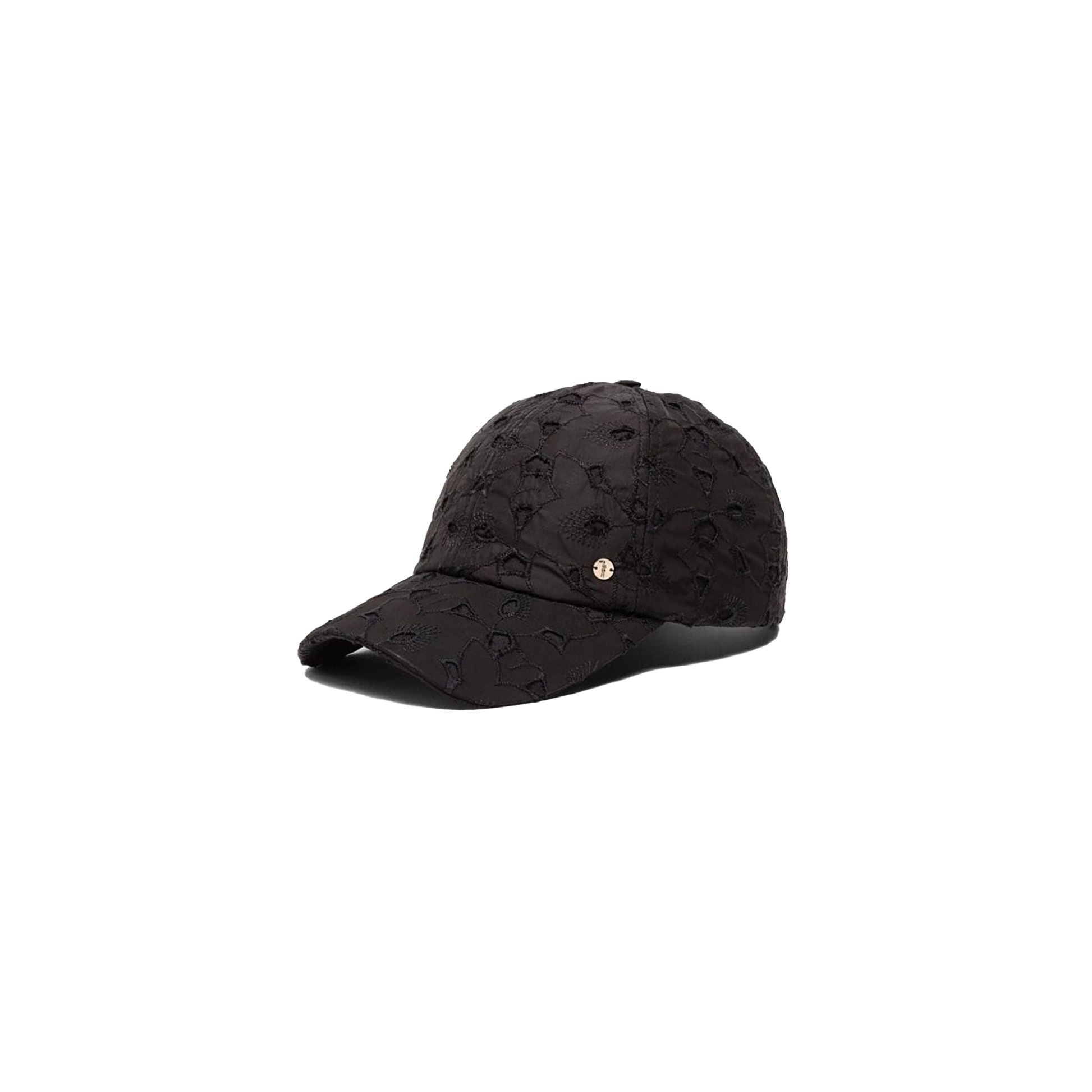 Mackintosh Baseball Cap Black Embroidered Stormie Baseball Cap