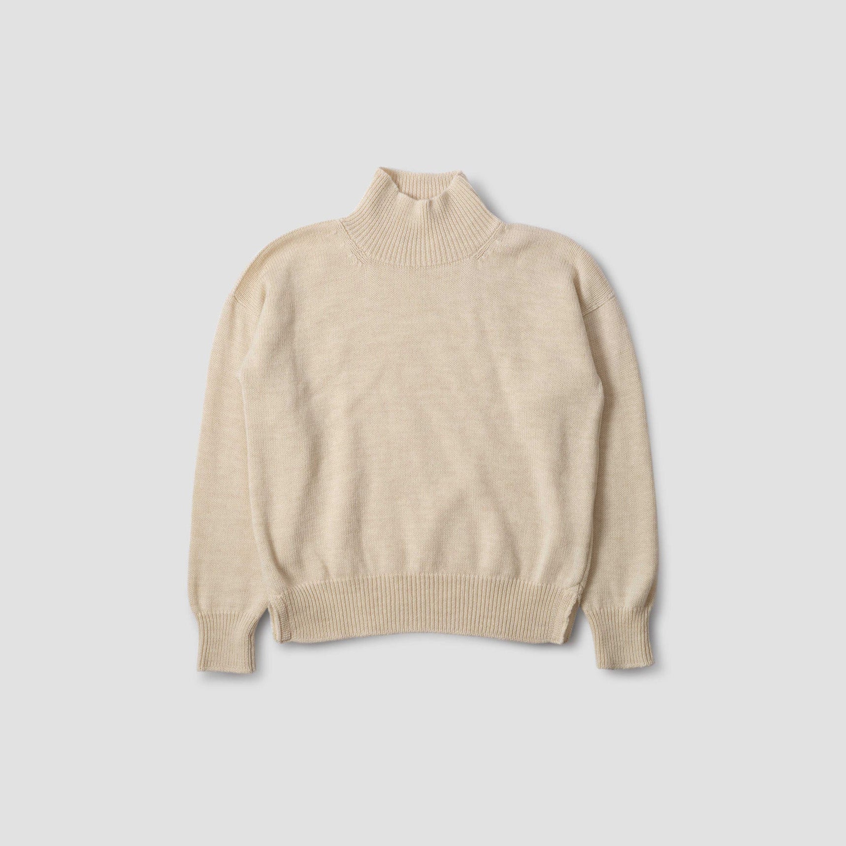 Margaret Howell M Sweater Light Natural / S M's T Shape Roll Neck