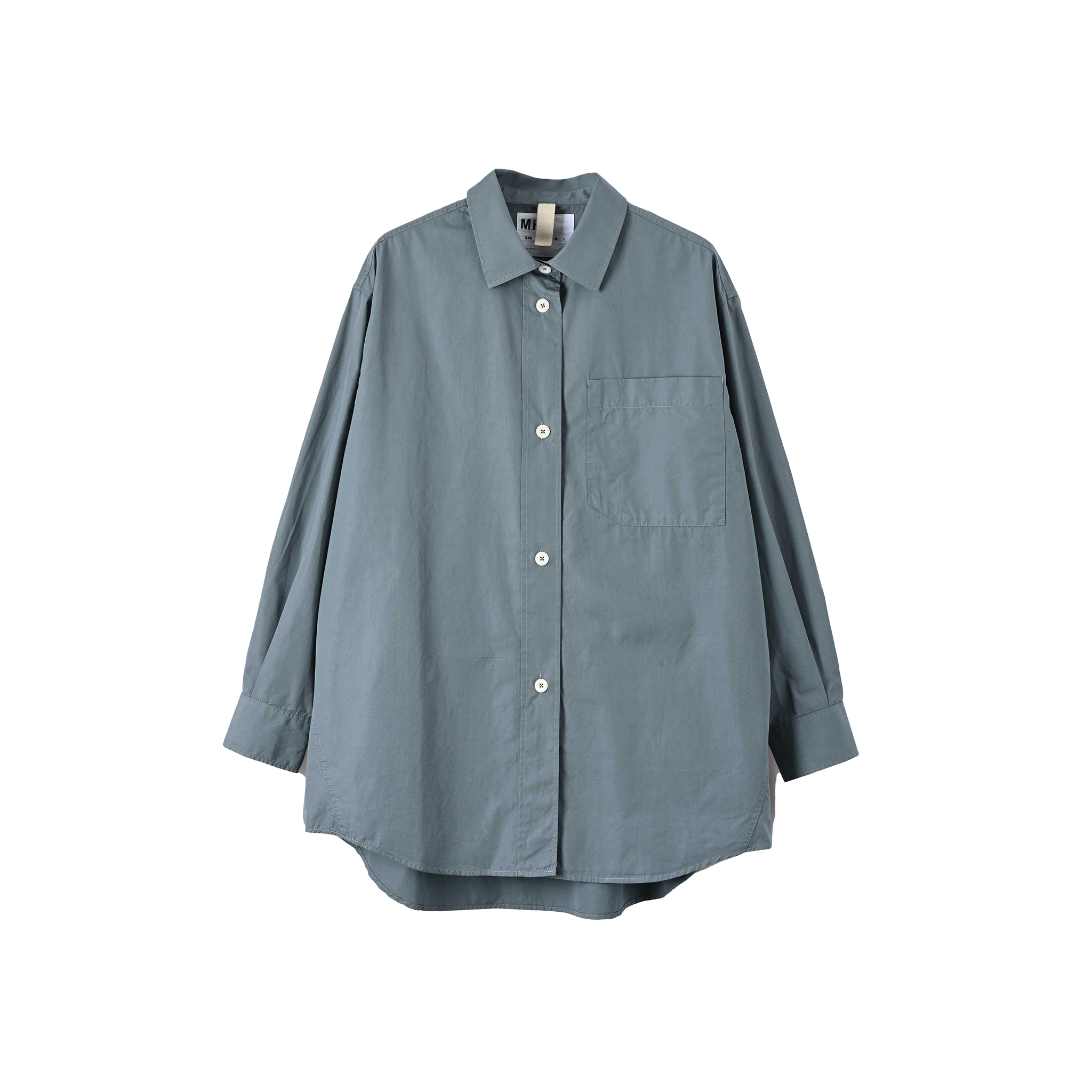 Margaret Howell W LS Button Down Shirt Dusty Blue / XS W Oversized Painters Shirt