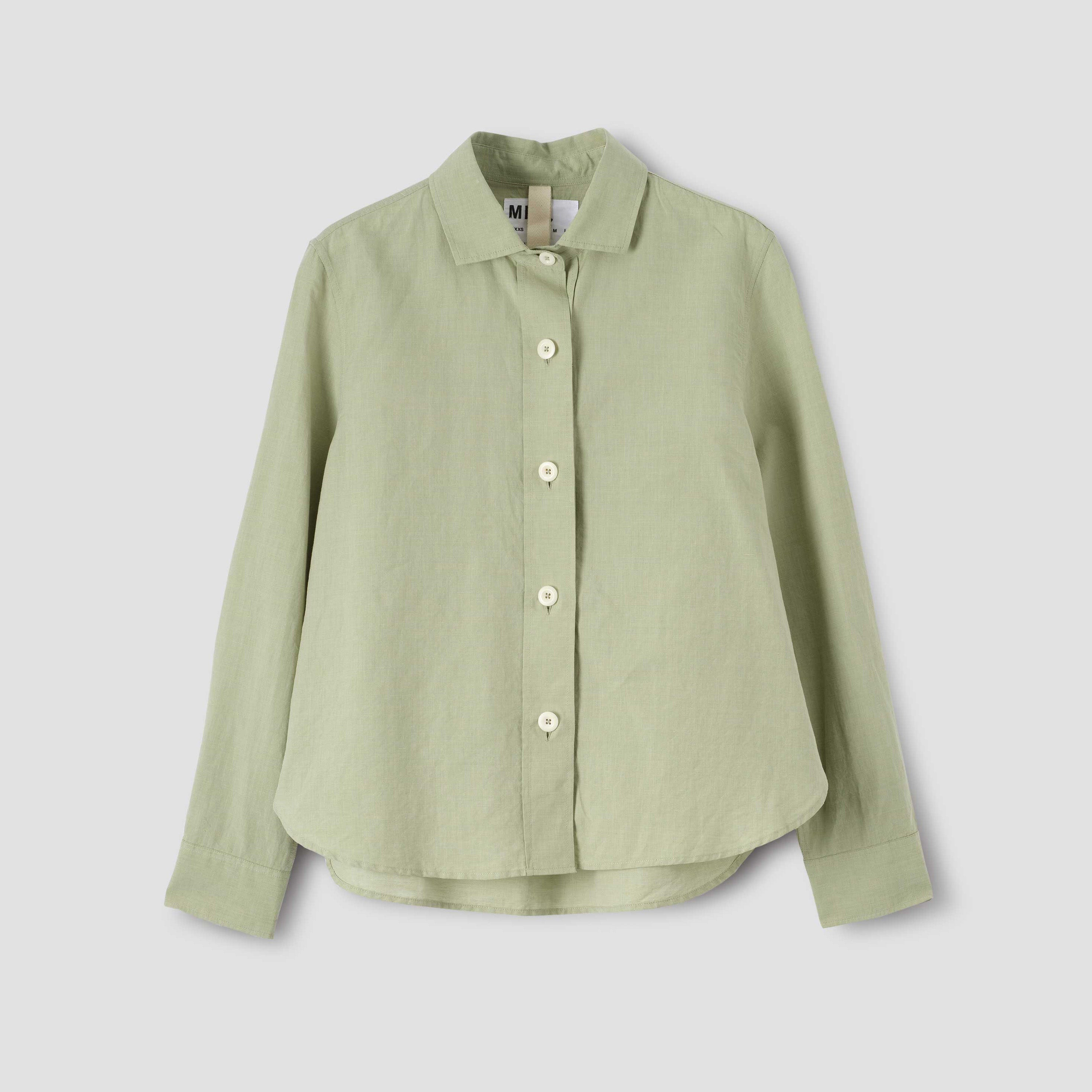 Margaret Howell W LS Button Down Shirt W Simple Shirt, Pale Green