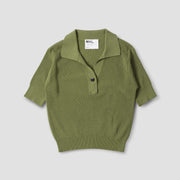 Margaret Howell W Shirt Grass / XS W Single Button Polo