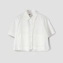 Margaret Howell W Shirt Off White / XS W Cropped Uniform Shirt