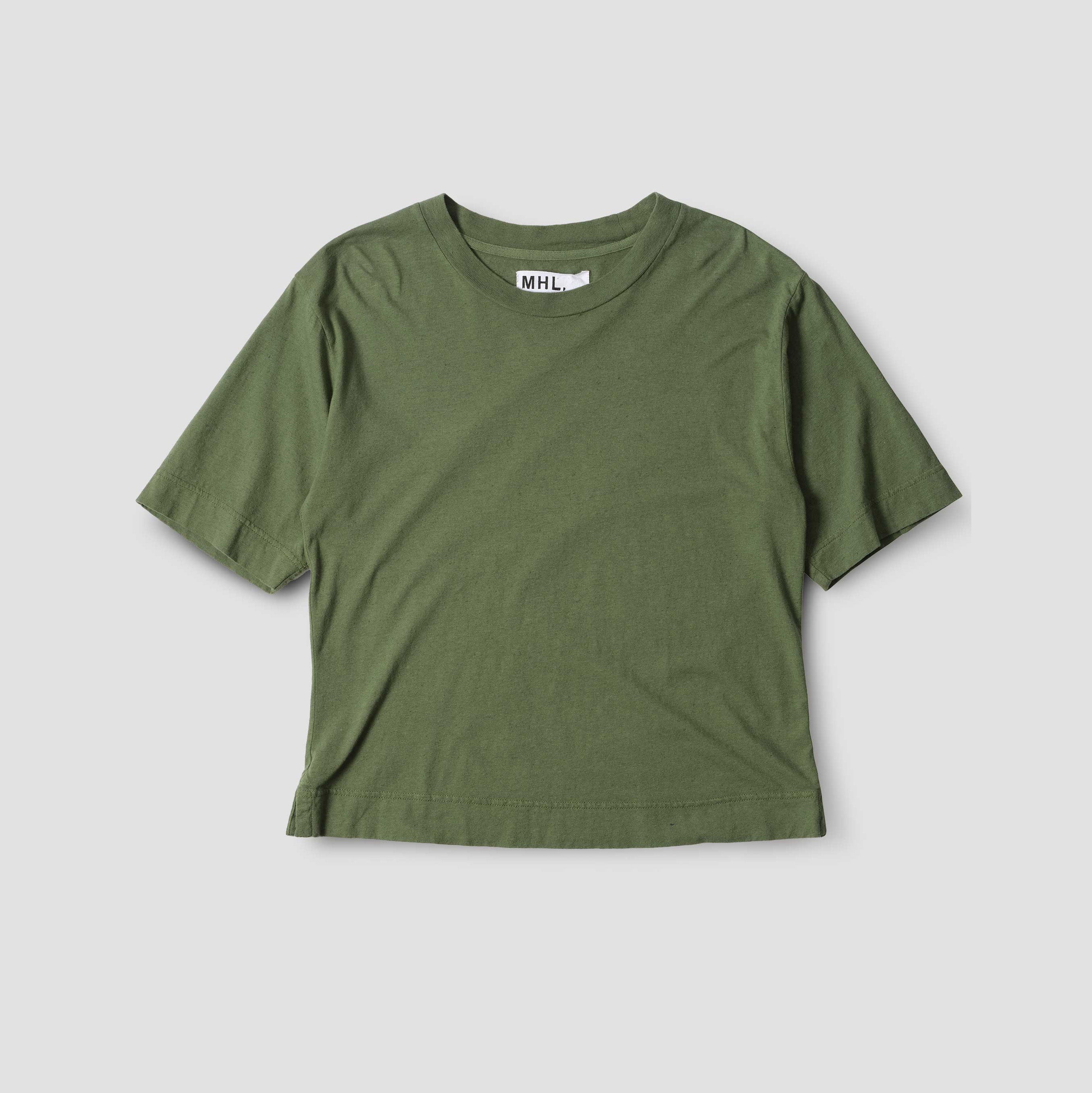 Margaret Howell W T-Shirt Grass / XS W Simple T-Shirt