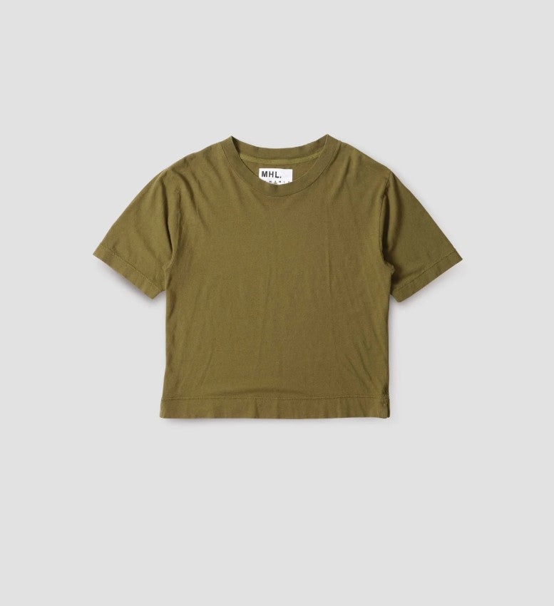 Margaret Howell W T-Shirt Moss / XS W Simple T-Shirt