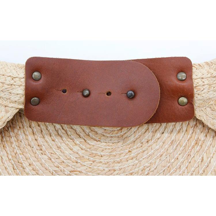 Marquee Visor, Natural w/ Brown Leather