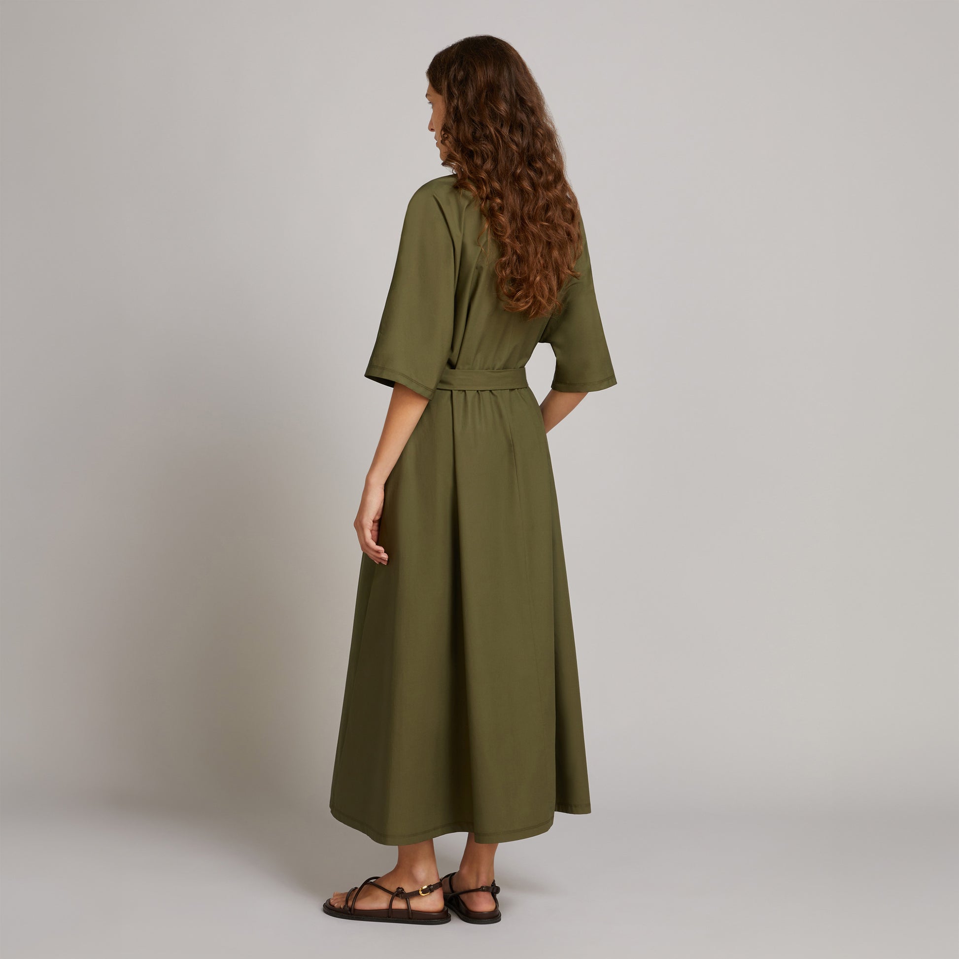 Max Mara Dress Albero Jersey Dress - Moss Green