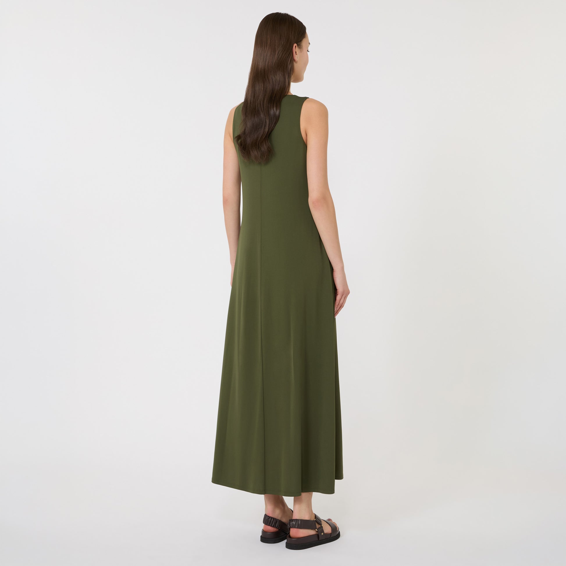 Max Mara Dress Bosso Jersey Dress - Moss Green