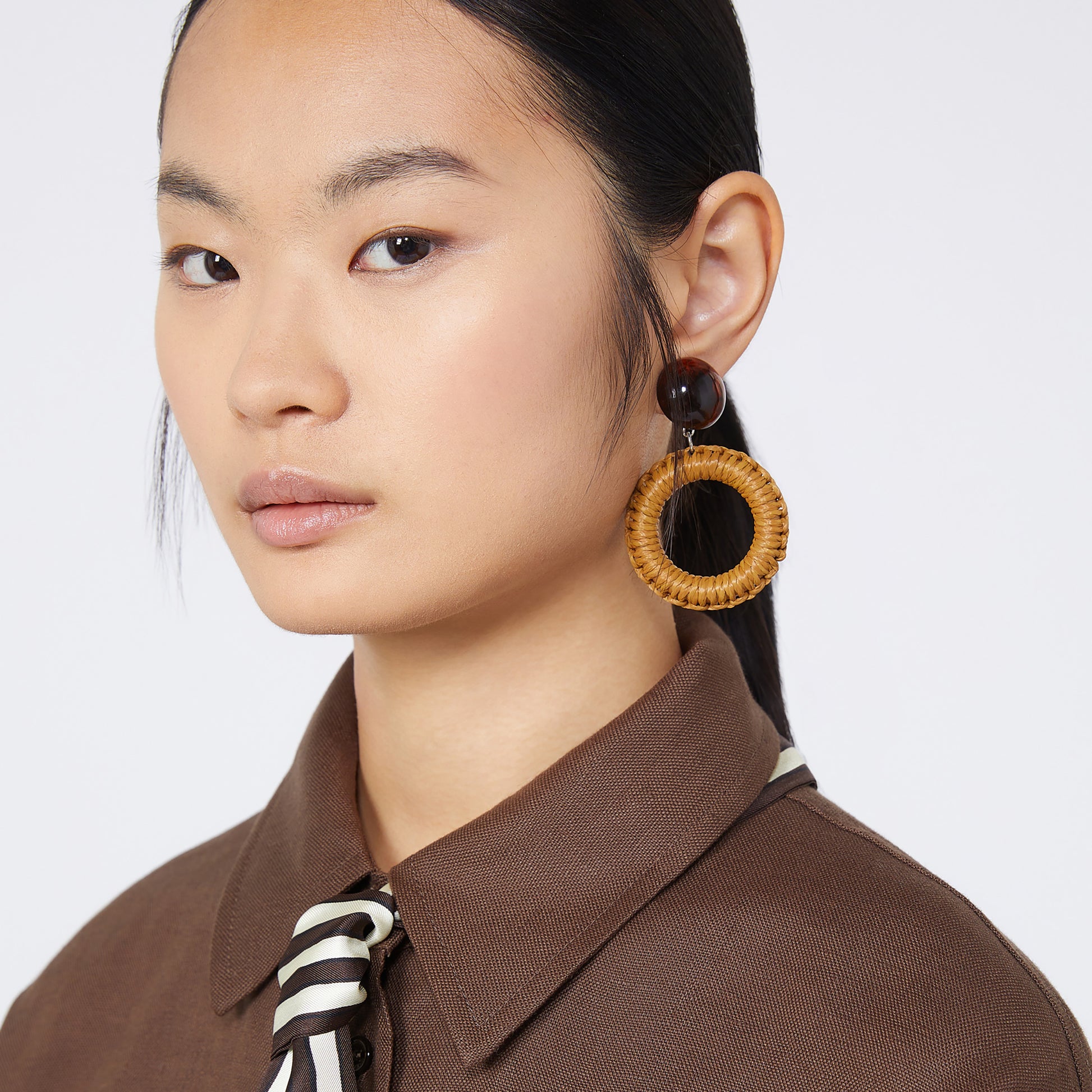 Max Mara Jewelry Caramel / O/S Ranch Earring - Caramel