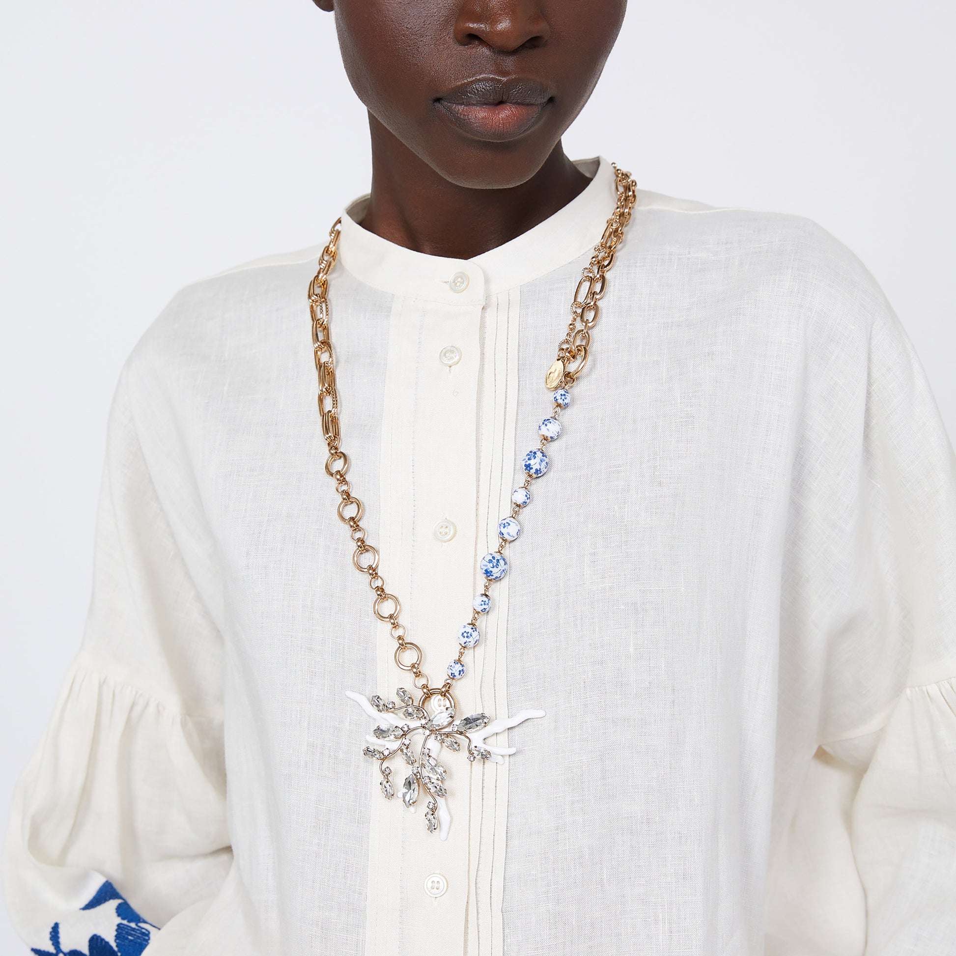 Max Mara Jewelry Gold / O/S Stadio Necklace - Gold