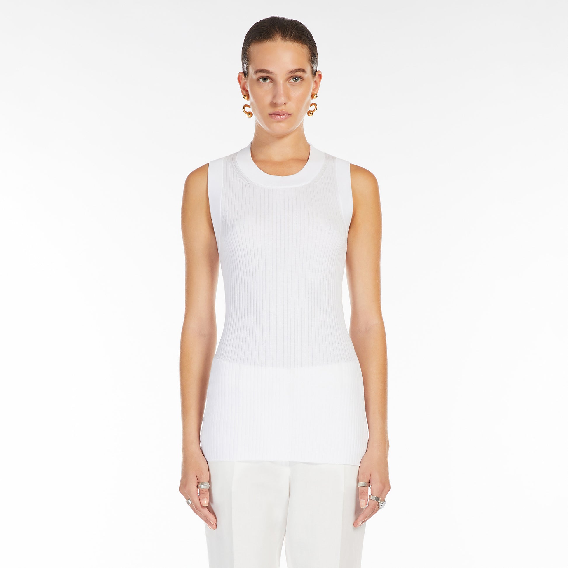Max Mara W Tank-Tops Tione Sweater Tank Top