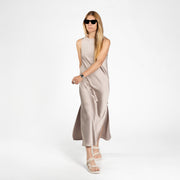 Long Satin Dress