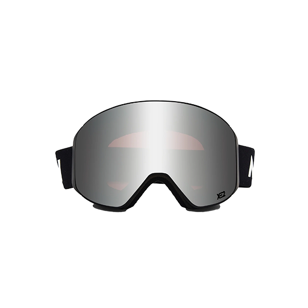 Messyweekend Goggles One Size Clear XE2 Goggles, Black with Silver
