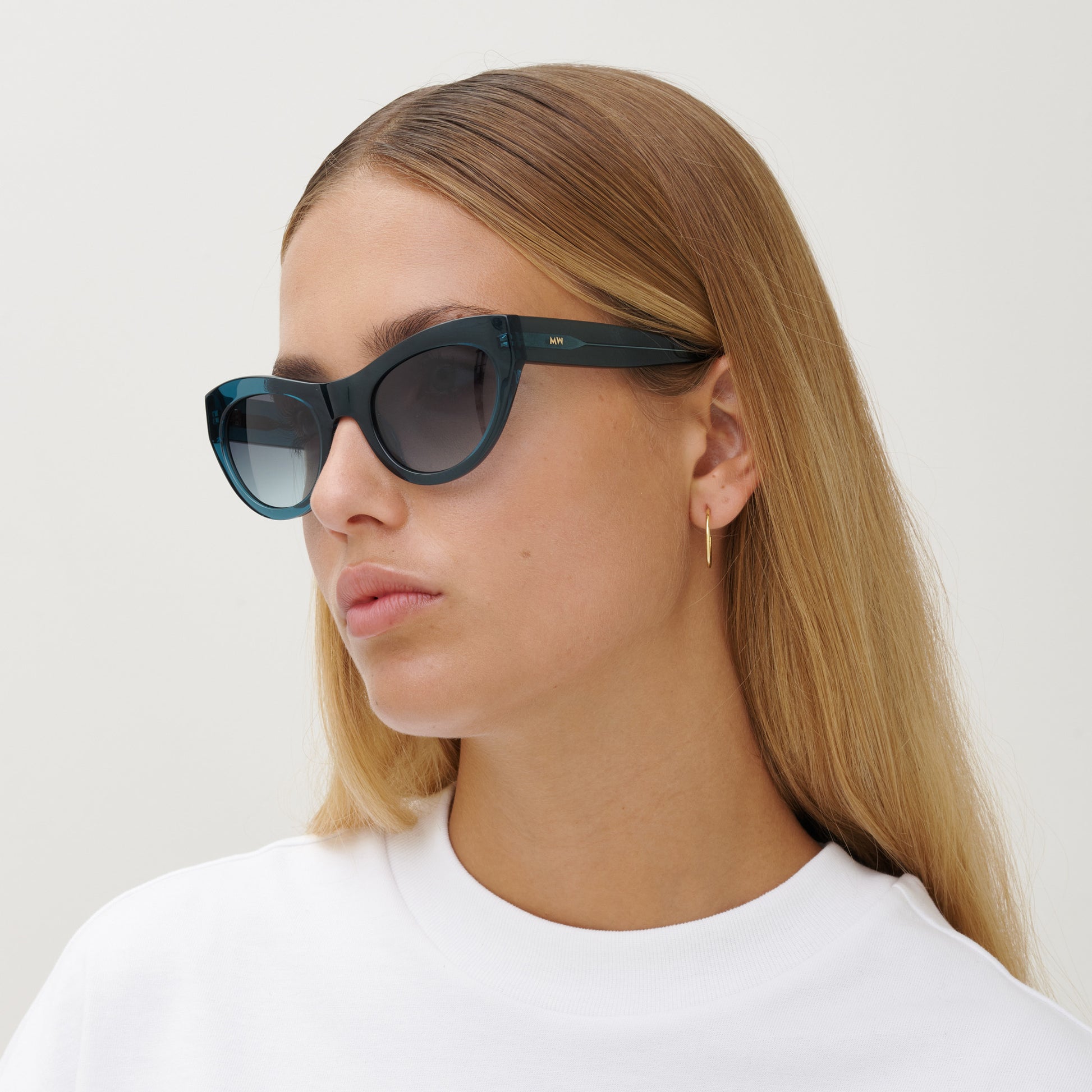 Messyweekend Sunglasses Donna, Green/Turquoise