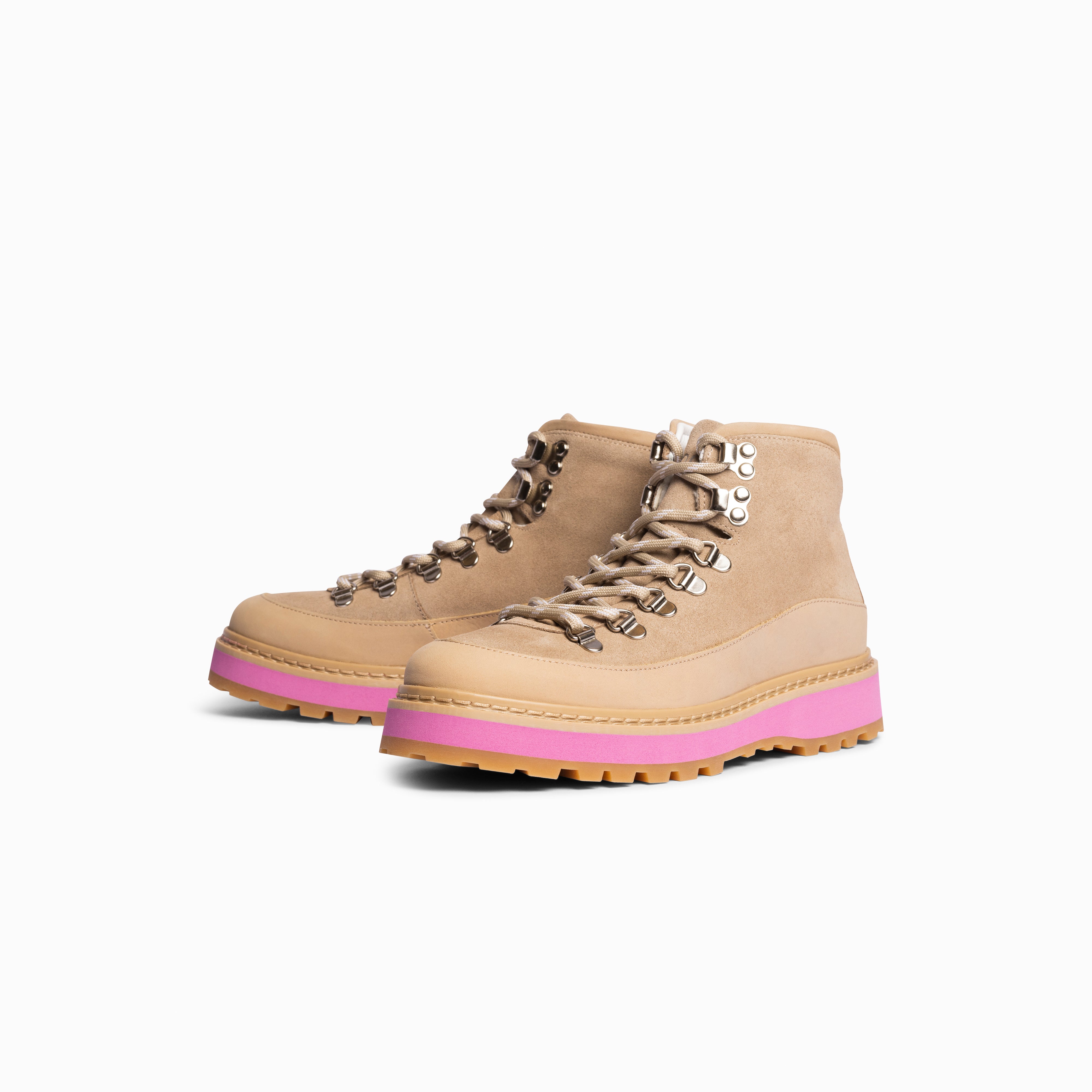 Mono Foo Boots W's Core Cap Suede - Beige Pink