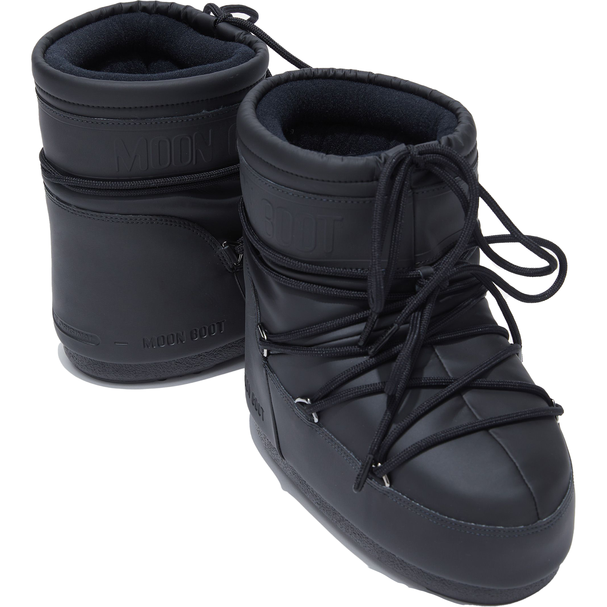 Moon Boot Consignment W Rain Boots Icon Low Rubber, Black