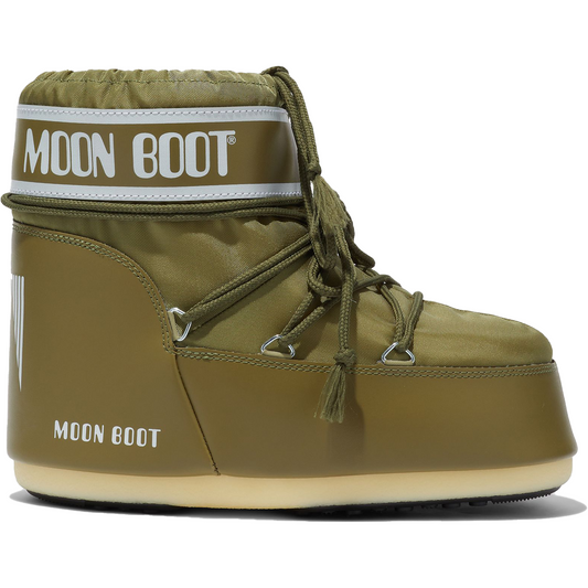 Moon Boot Consignment W Snow Boots 33/35 Icon Low Nylon, Khaki