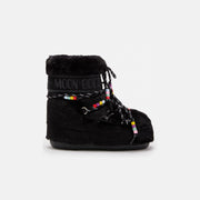 Moon Boot W Rain Boots Black / 33/35 Icon Low Faux Fur Beads