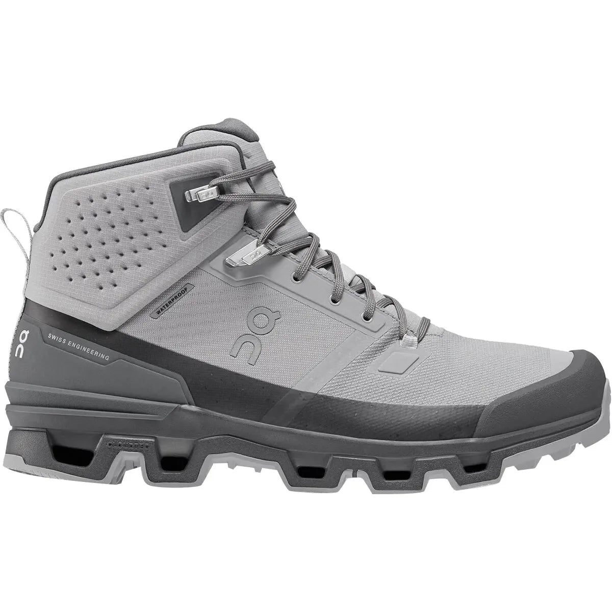 On Running M Hiking Boot M Cloudrock 2 Waterproof Hiker, Alloy/Eclipse