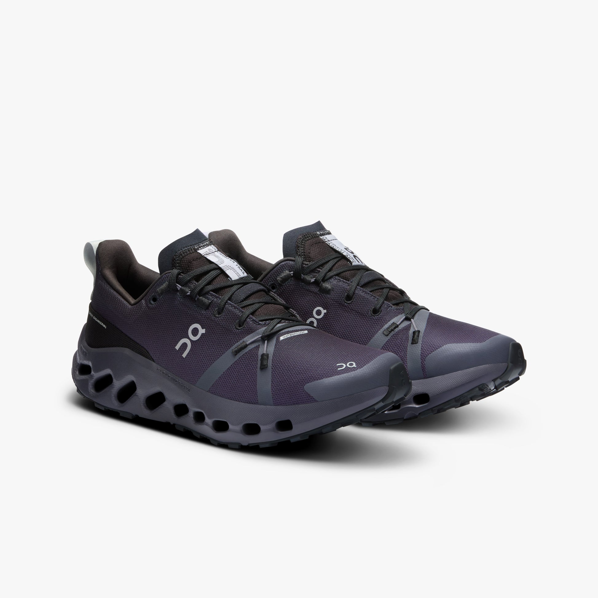 On Running W Sneakers W Cloudsurfer Trail Waterproof, Black/Eclipse