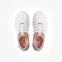 On Running W The Roger Advantage, White/Rose