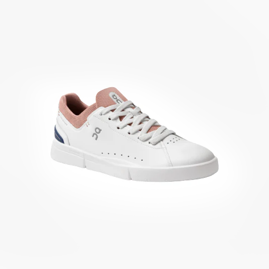 On Running W The Roger Advantage, White/Rose