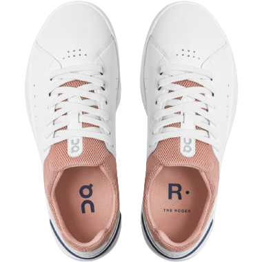 On Running W The Roger Advantage, White/Rose