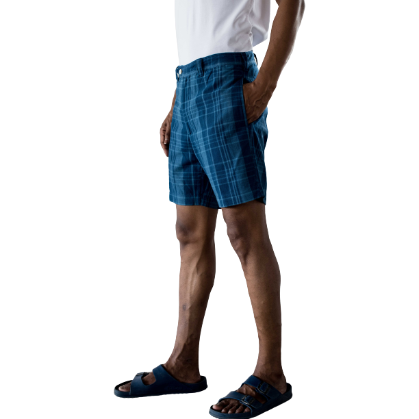 Original Madras Trading Co. M Casual Shorts Madras Summer Short, Blue Plaid