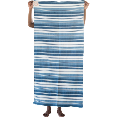 Original Madras Trading Co. Misc Accessories One Size Beach Mat Blues, Indigo / Blue / White Stripe