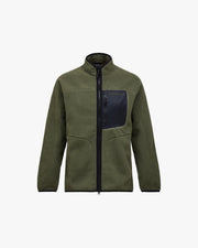 Peak Performance M Jacket M NatureRush Pile Zip Jacket - Pine Needle/Black