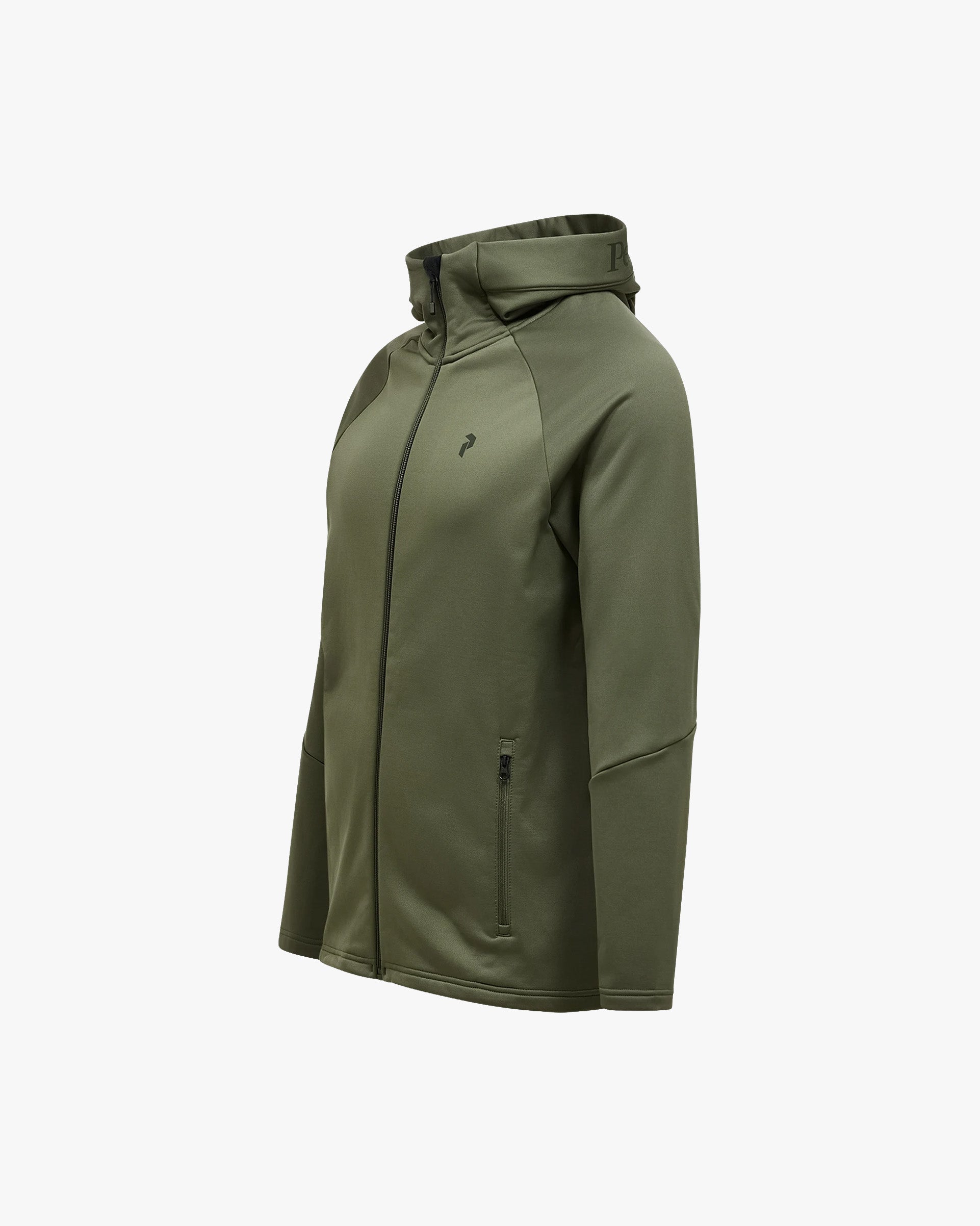 Peak Performance M Jacket M Rider Essentials Zip Hood - Pine Needle