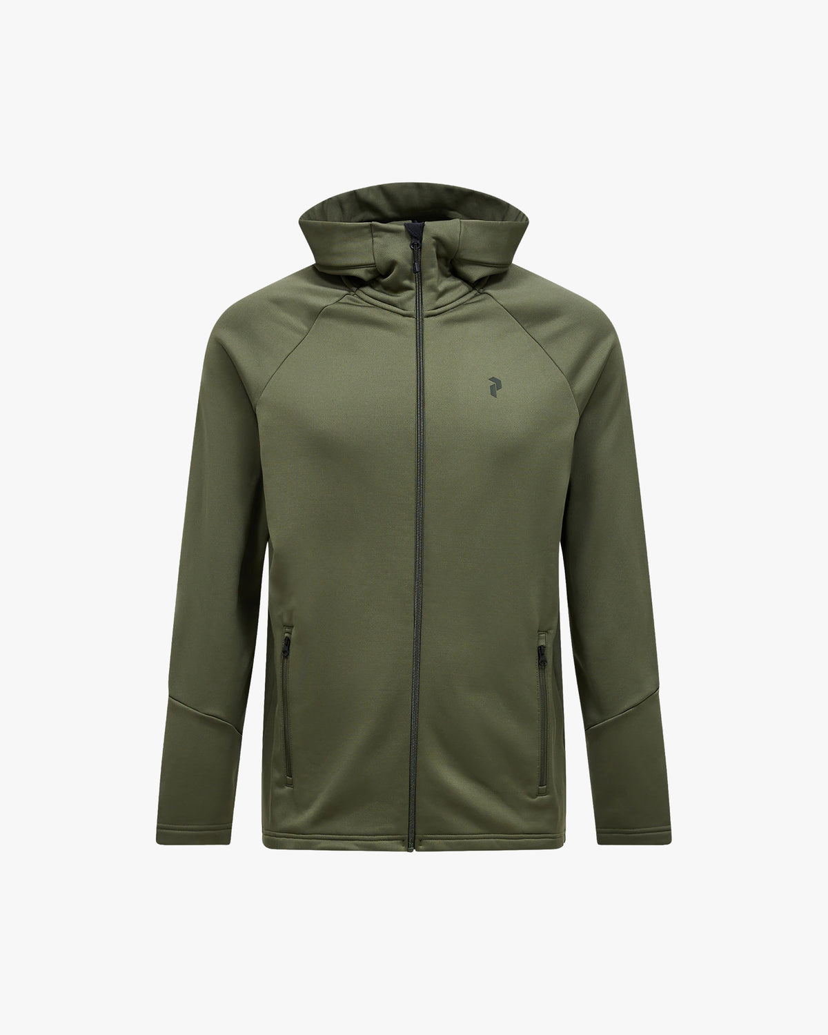 Peak Performance M Jacket M Rider Essentials Zip Hood - Pine Needle