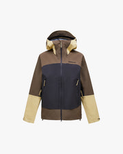 Peak Performance M Jacket M Vislight Gore-Tex C-Knit Jacket - Terrain Tan/Motion Grey