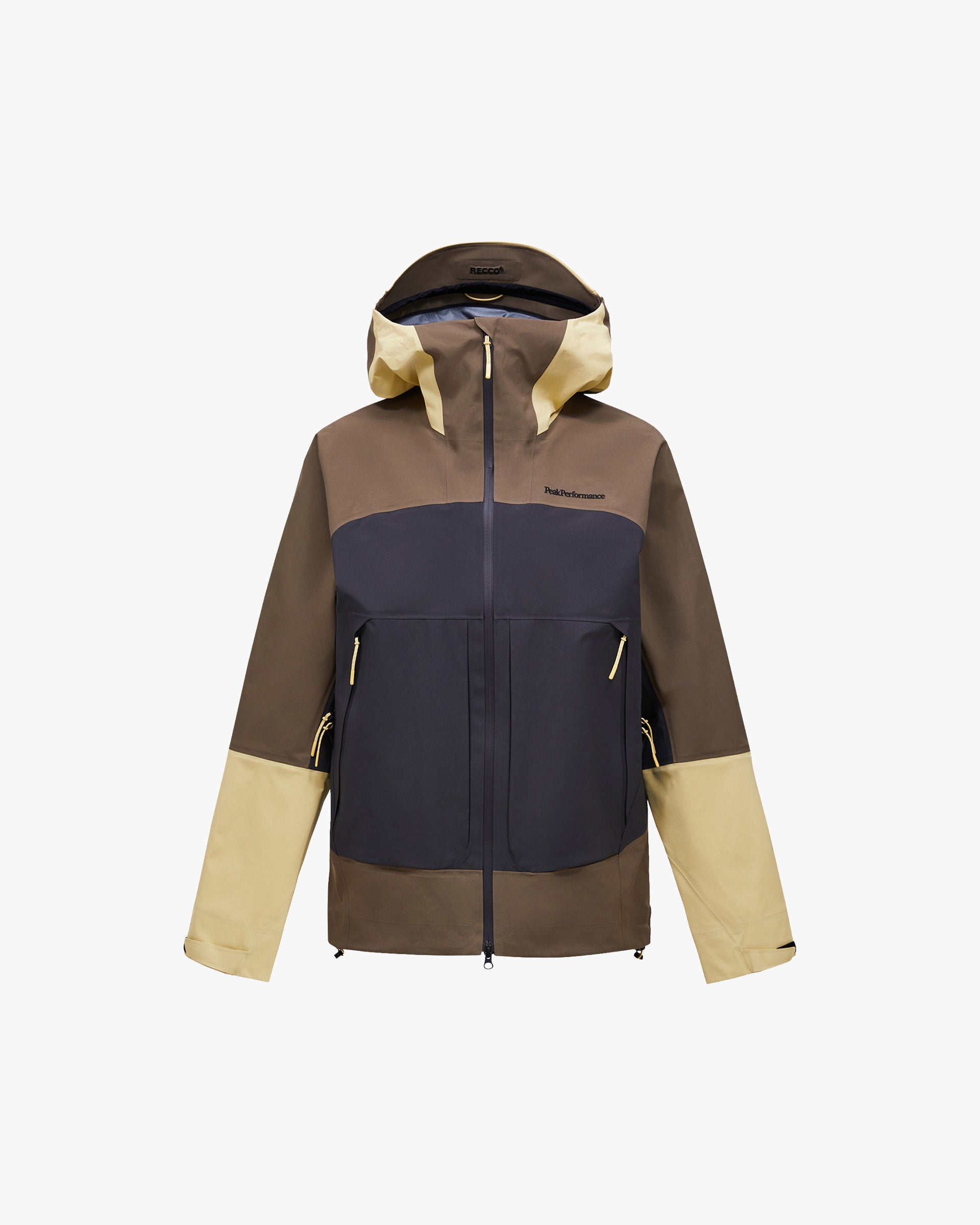 Peak Performance M Jacket M Vislight Gore-Tex C-Knit Jacket - Terrain Tan/Motion Grey
