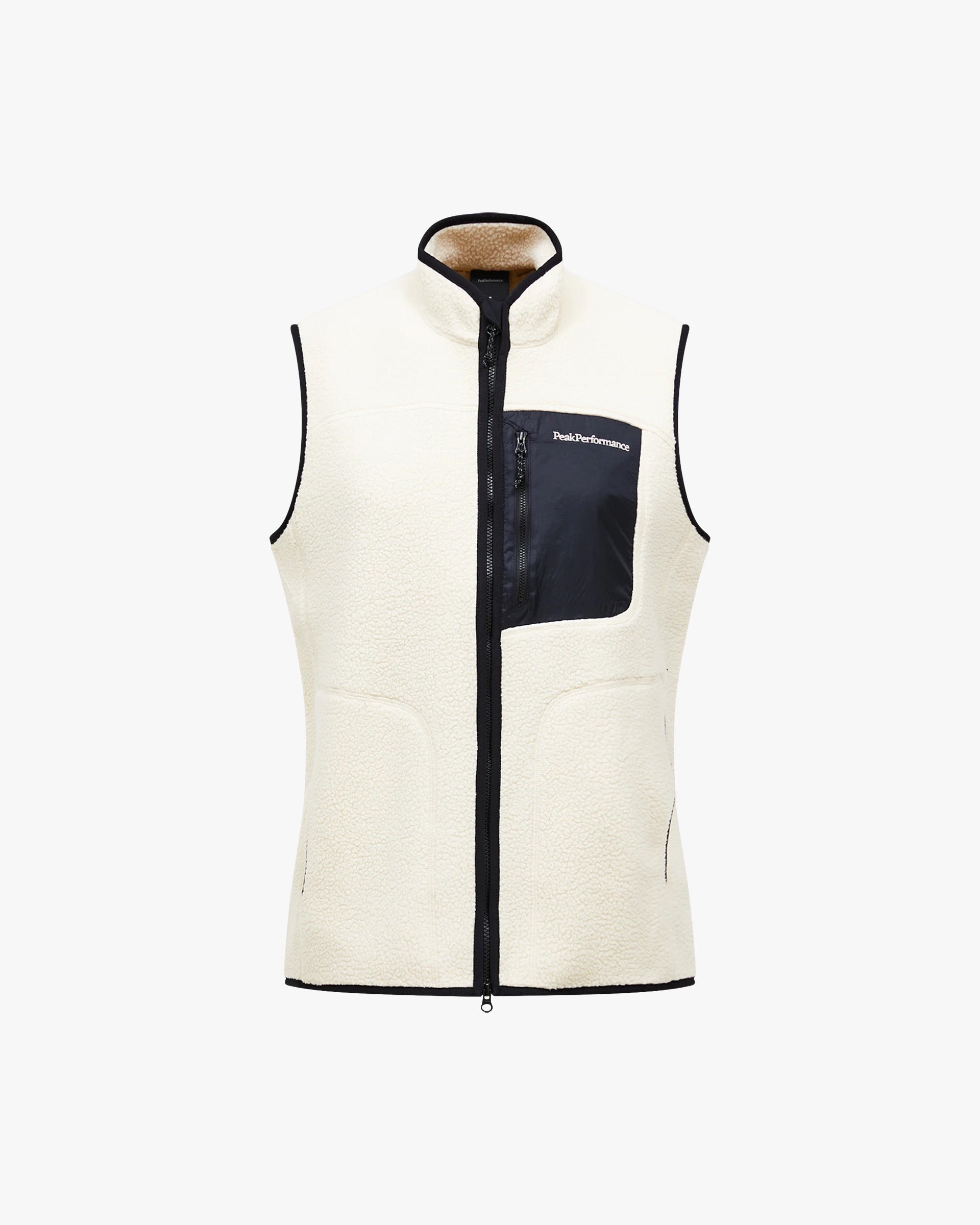 Peak Performance M Vest M NatureRush Pile Vest - Sand Fog Black