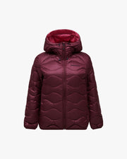 Peak Performance W Jacket W Helium Down Hooded Jacket - Porto Mountain Blush