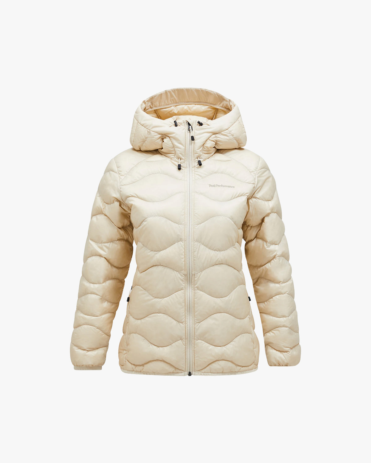 Peak Performance W Jacket W Helium Down Hooded Jacket - Sand Fog