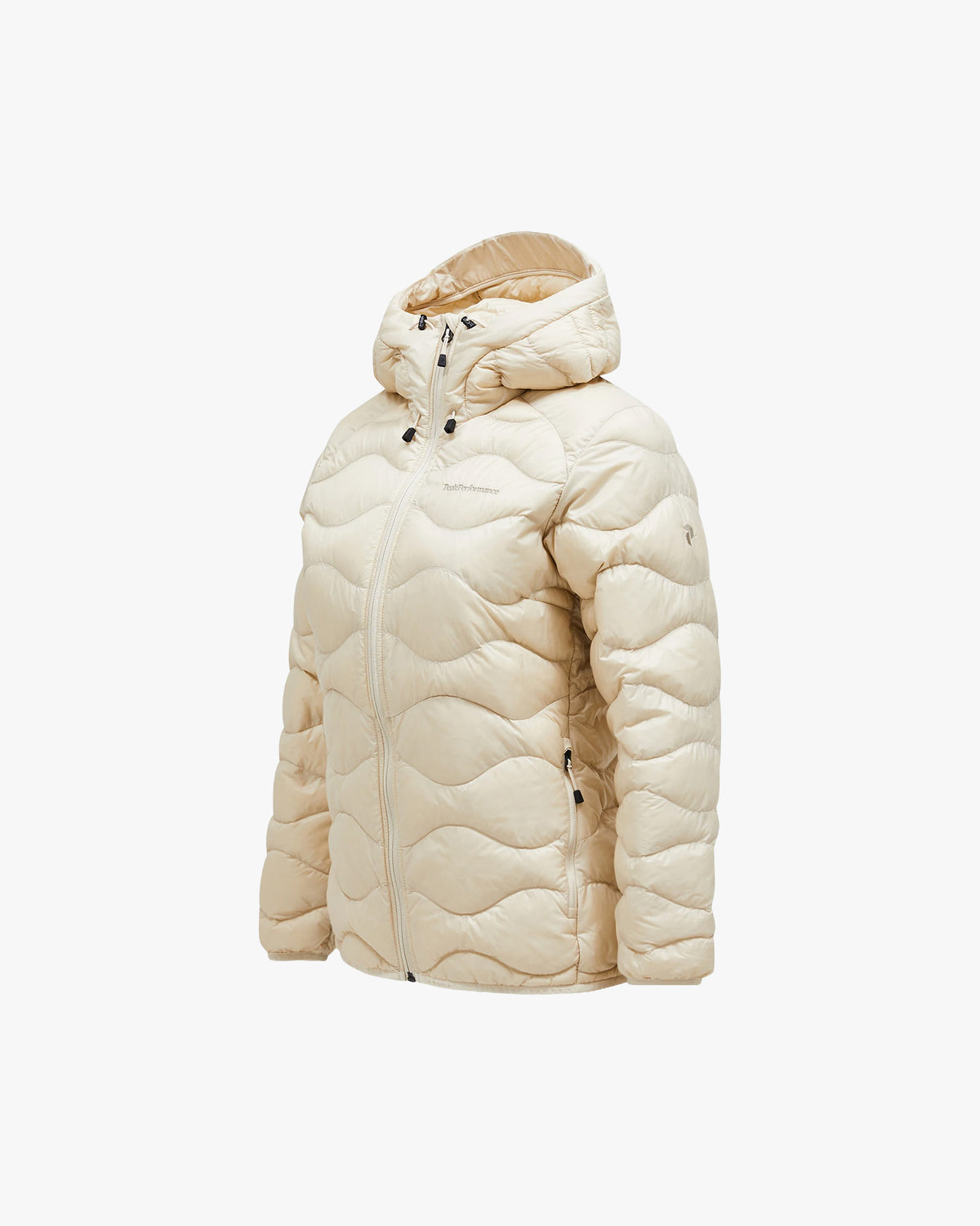 Peak Performance W Jacket W Helium Down Hooded Jacket - Sand Fog