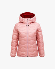 Peak Performance W Jacket W Helium Down Hooded Jacket - Warm Blush Red