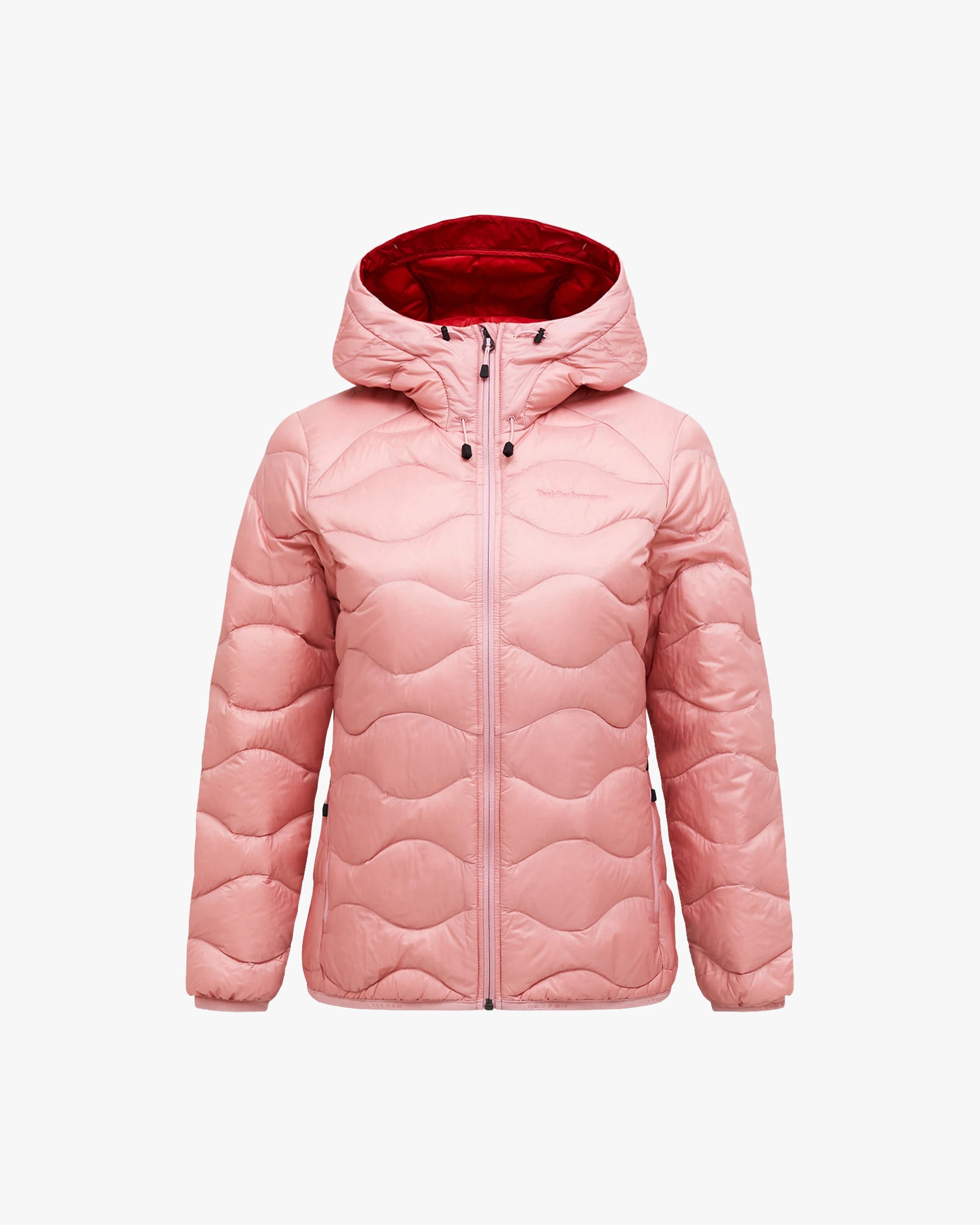 Peak Performance W Jacket W Helium Down Hooded Jacket - Warm Blush Red