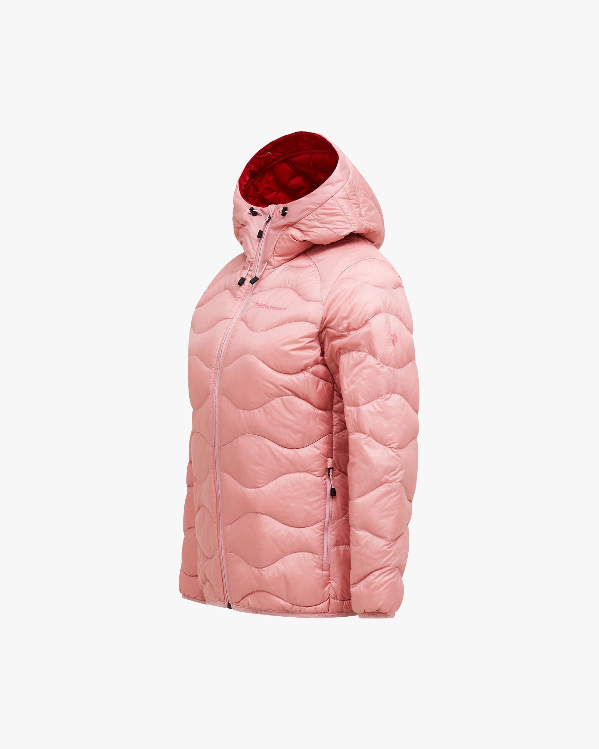 Peak Performance W Jacket W Helium Down Hooded Jacket - Warm Blush Red