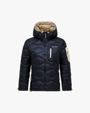 Peak Performance W Jacket W Helium Utility Down Hood - Black Sand Fog