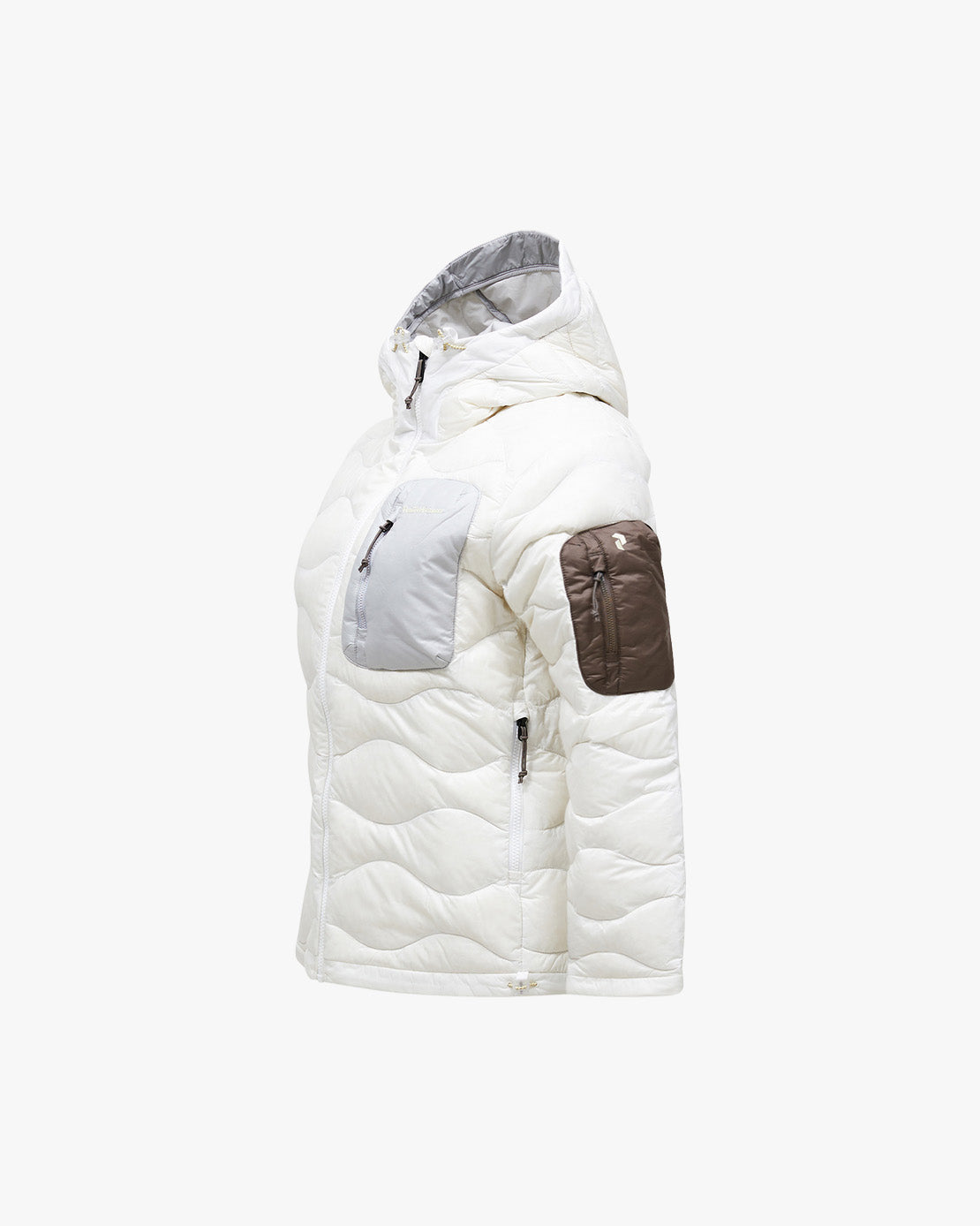 Peak Performance W Jacket W Helium Utility Down Hood - Off White Antartica